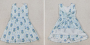 BLUE FLOWERS & BOWS DRESS