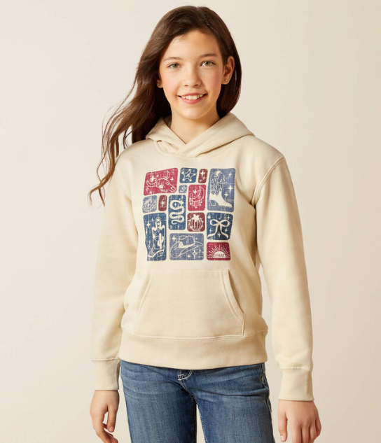 OYSTER WESTERN BLOCKS HOODIE