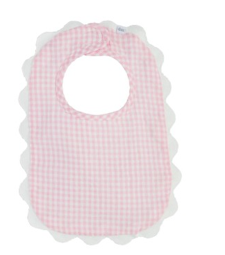 PINK SCALLOP BIB