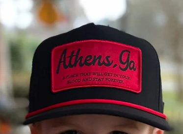 YTH RED BLACK ATHENS ROPE HAT