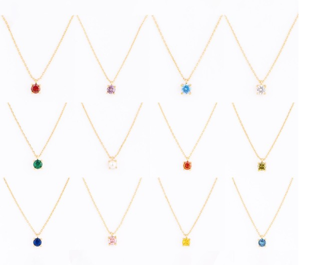 GIRLS BIRTHSTONE NECKLACE