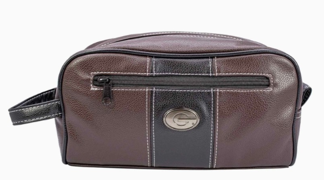 UGA PEBBLE BLK/BRW TOILETRY BAG