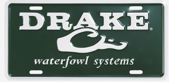 DRAKE GREEN LICENSE PLATE