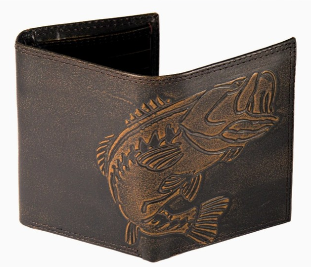 ANTQ BROWN TRI-FOLD WALLET