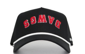 BLK PERF DAWGS ARCHED HAT