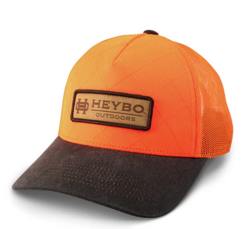 BLAZE ORANGE QUILTED MESH HAT