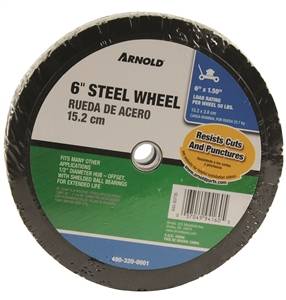 STEEL TREAD WHEEL 6"