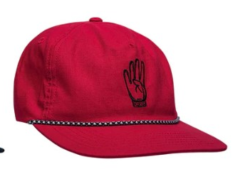 RED FOURS UP ROPE HAT