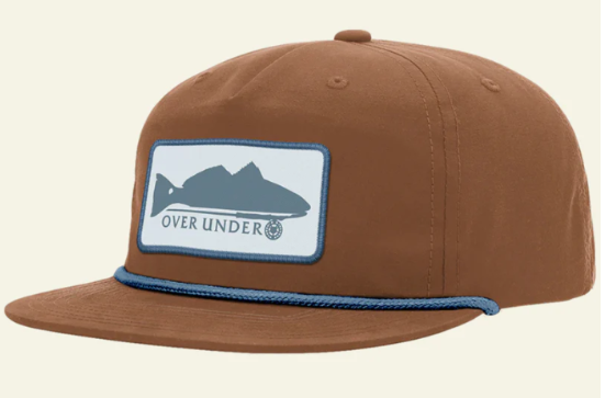 RED FISH ON FLY ROPE HAT