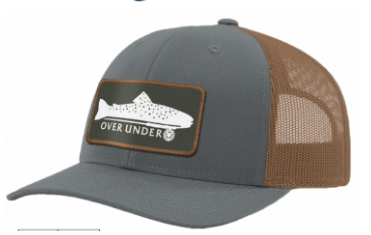 TROUT ON FLY MESH GUNSMOKE HAT