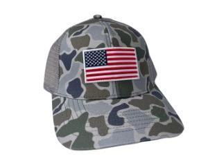 AMER FLAG FISHING CAMO HAT