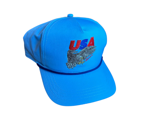 BLUE USA EAGLE 5 PANEL HAT