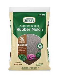 MOCHA BROWN RUBBER MULCH 0.8CUFT