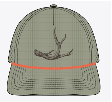 OLIVE RUT ROPE HAT