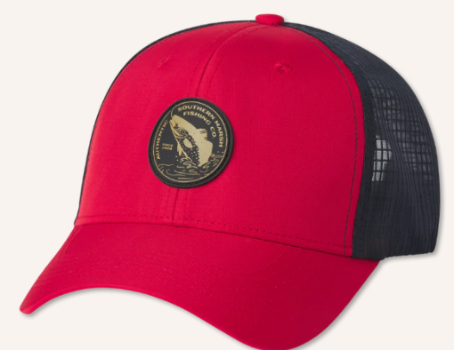 RED SM FISHING PERF HAT