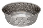 DIAMOND PLATED PET BOWL 3QT