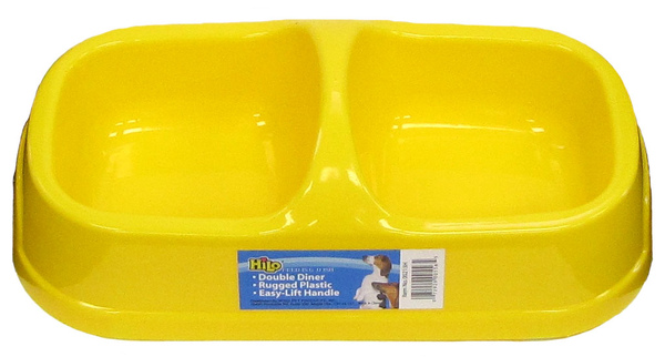 LARGE DOUBLE DINNER PET DISH