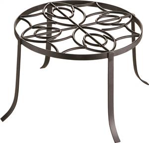 IRON BLACK PLANTER STAND 12IN