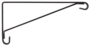 BLACK STEEL PLANT BRACKET 8-1/2"