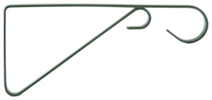 GREEN HANGING PLANT BRACKET 9.5"