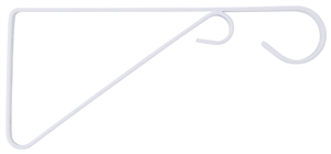 WHITE HANGING PLANT BRACKET 9.5"