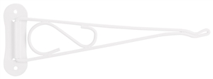 WHITE SWIVEL PLANT BRACKET 10"