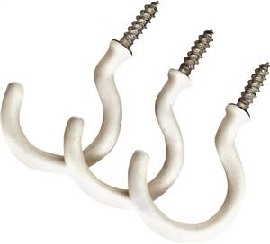 STEEL WHITE STORAGE HOOK 2-3/4"