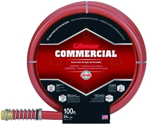 RED HEAVY-DUTY GARDEN HOSE 100'