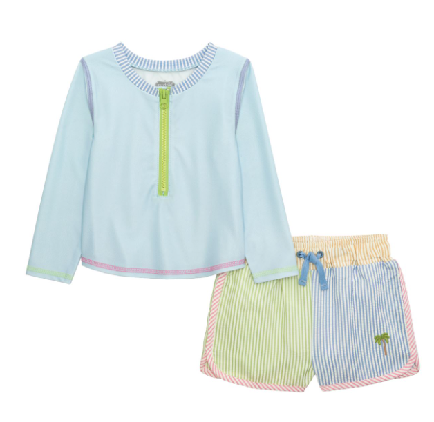 SEERSUCKER RASHGUARD SET