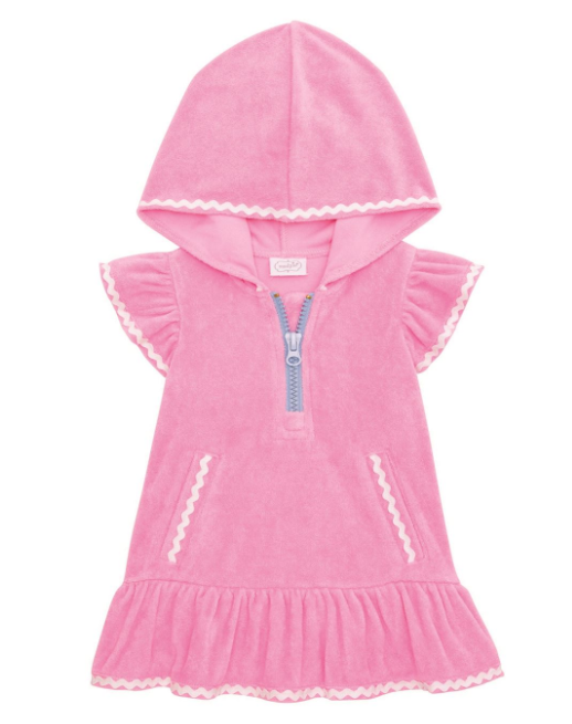 PINK RICRAC COVER UP