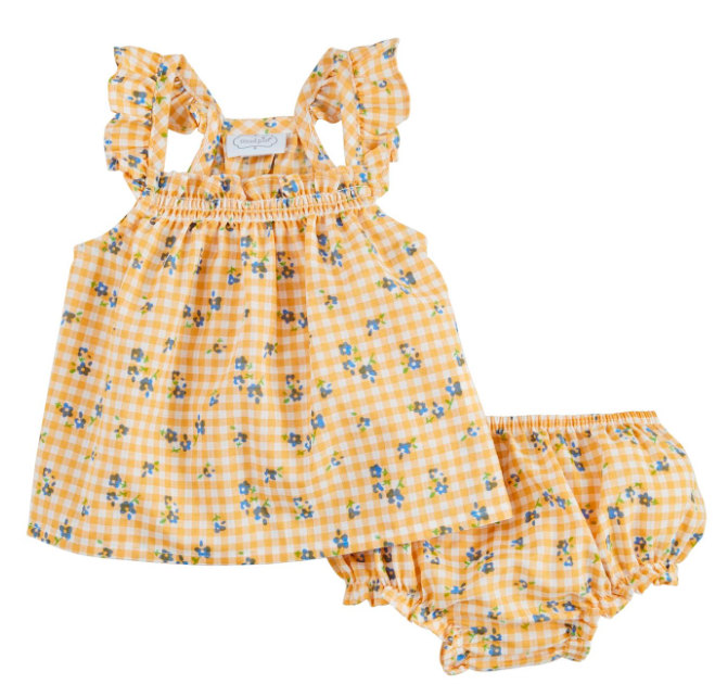YELLOW GINGHAM SET