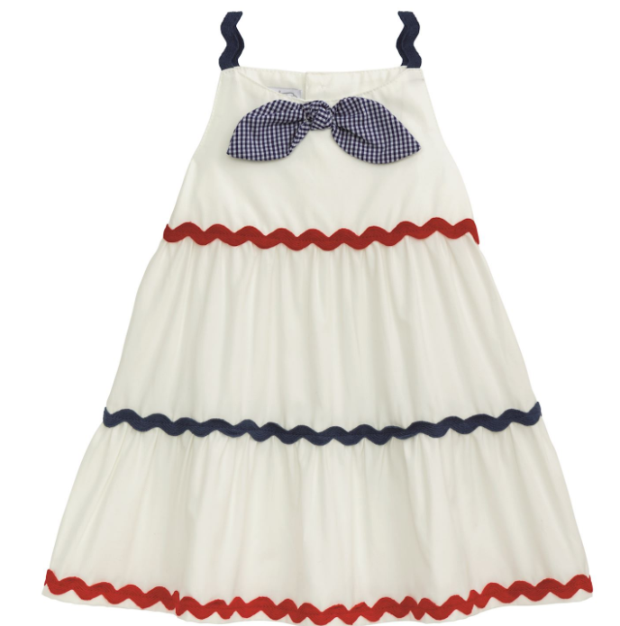 TIERED RIC RAC DRESS
