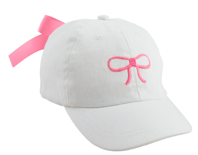 BOW EMBROIDERED HAT