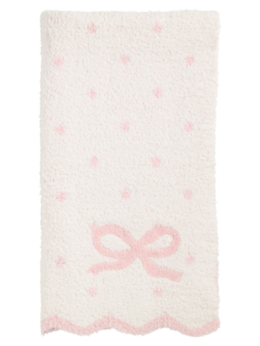BOW CHENILLE BLANKET