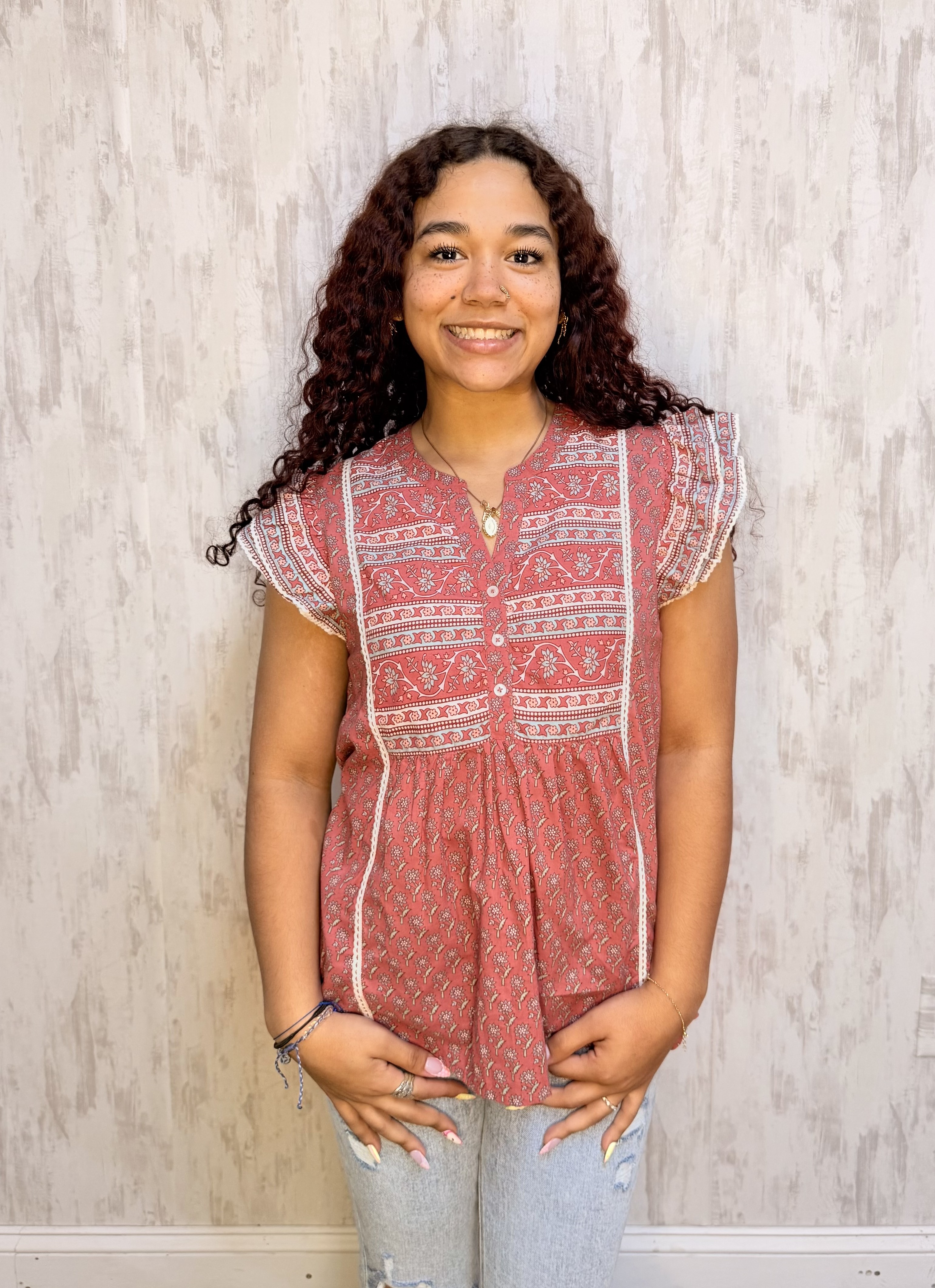 MARINA FLUTTER TOP