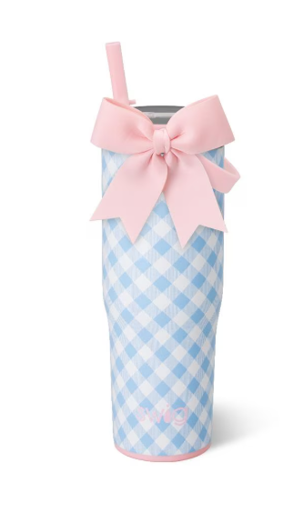 GINGHAM LEAKPROOF TUMBLER 30OZ