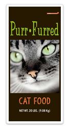 PURR FURRED CAT FOOD 30/09