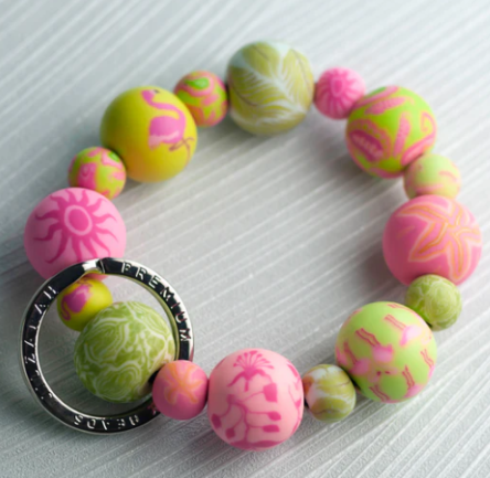 FLAMINGO PINK WRIST KEYCHAIN