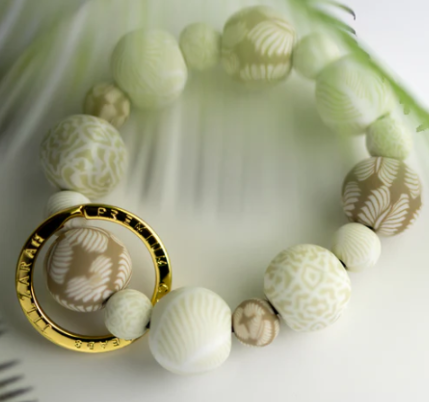 IVORY PALM WRIST KEYCHAIN