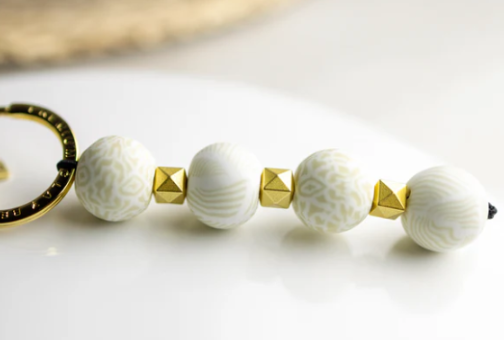 IVORY PALM 4 BALL KEYCHAIN