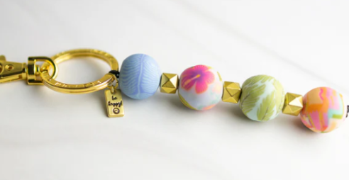 BEACH DAY 4 BALL KEYCHAIN