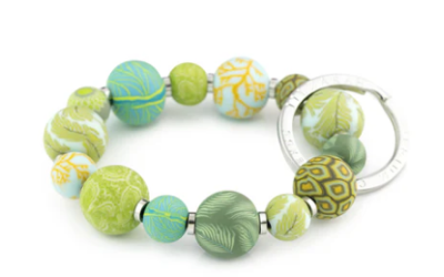 BOTANICAL GREEN SM KEYCHAIN