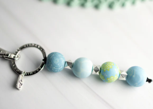 BERMUDA BLUE 4 BALL KEYCHAIN