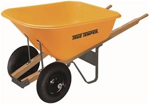 YELLOW POLY WHEELBARROW 8CUFT