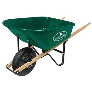 GREEN STEEL WHEELBARROW 6CUFT