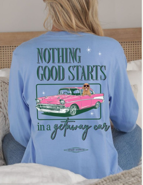 LONG SLEEVE DOODLE CAR TEE