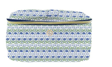 KISS&MAKE UP NAVY FLORAL FOULARD