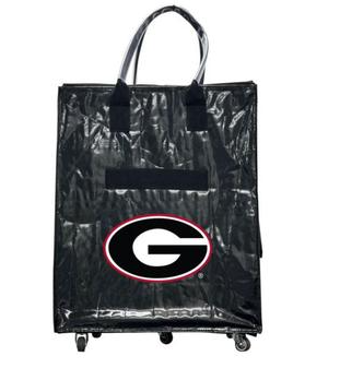 UGA BLACK ROLLING BAG