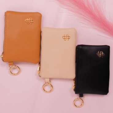 LEATHER ID POUCH LNDN