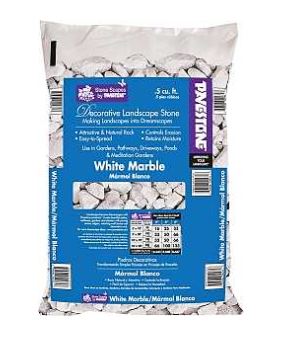 WHITE MARBLE CHIPS 0.5 CUFT